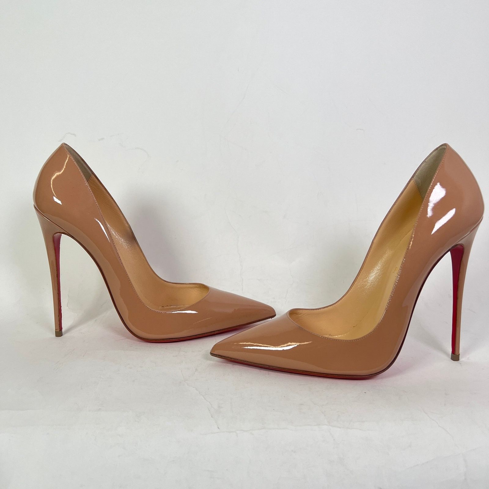 Christian Louboutin Christian Louboutin Nude Patent Kate 120 Heels Size 41 Size US 11 / IT 41 - 5 Thumbnail