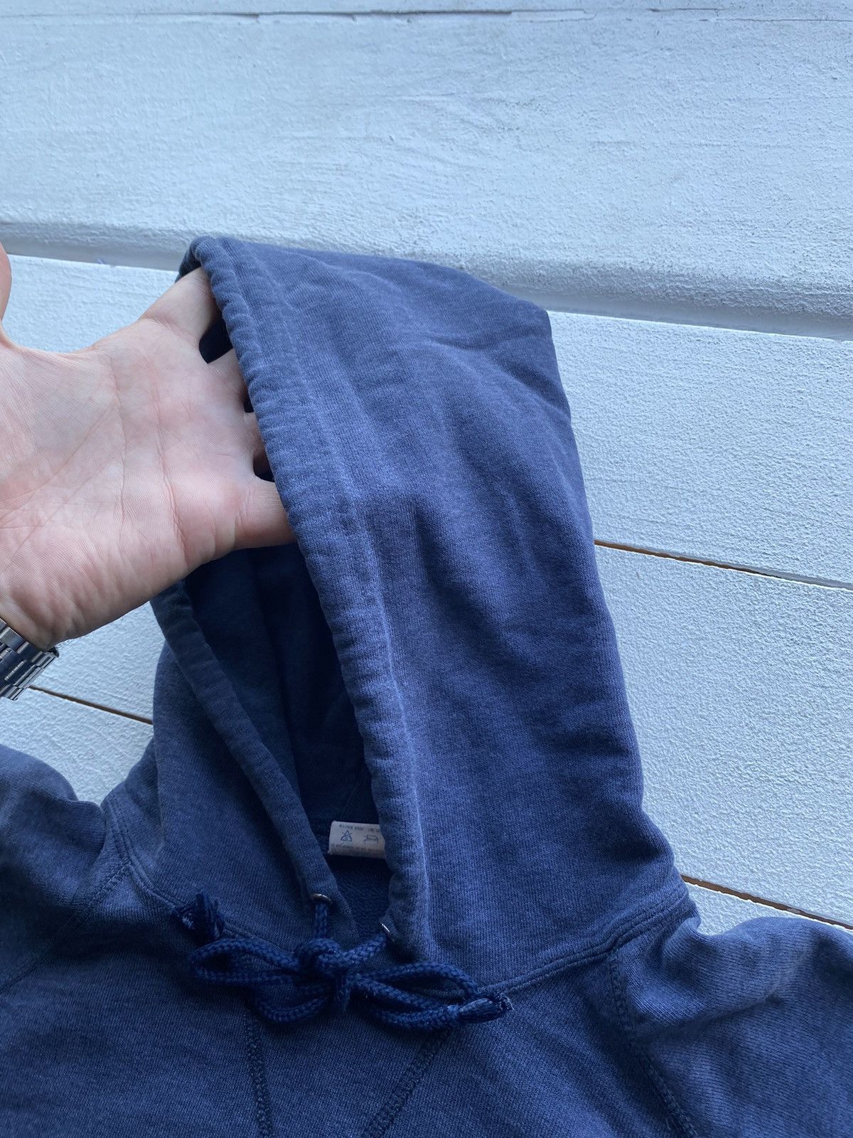 Champion 🔥90s Champion Sun Faded Oversized Blue mens Hoodie rare Size US XL / EU 56 / 4 - 14 Thumbnail