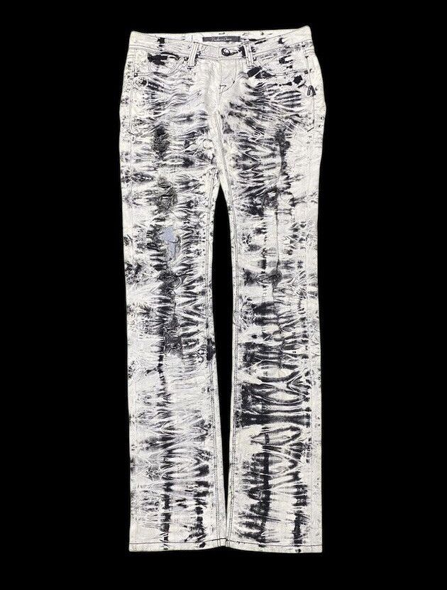 If Six Was Nine × Japanese Brand × Le Grande Bleu (L.G.B.) Buckaro Jeans ~ Acid Wash Distressed Size US 29 - 1 Thumbnail