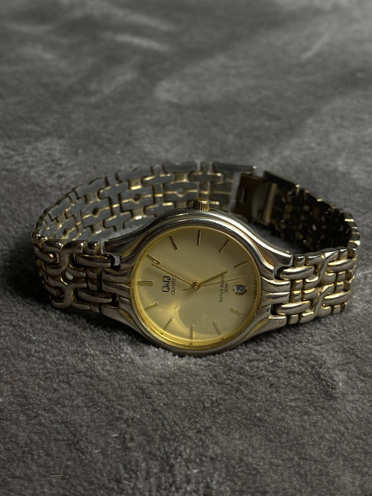 Japanese Brand × Jewelry × Vintage Futuristic Japanese Style Vintage Q&Q Quartz Watch Work 100% Size ONE SIZE - 4 Thumbnail