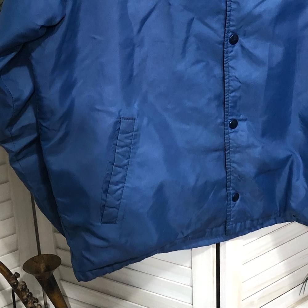 Vintage Vintage 80s warm fleece lining blue puffer jacket coat men L Size US L / EU 52-54 / 3 - 3 Thumbnail