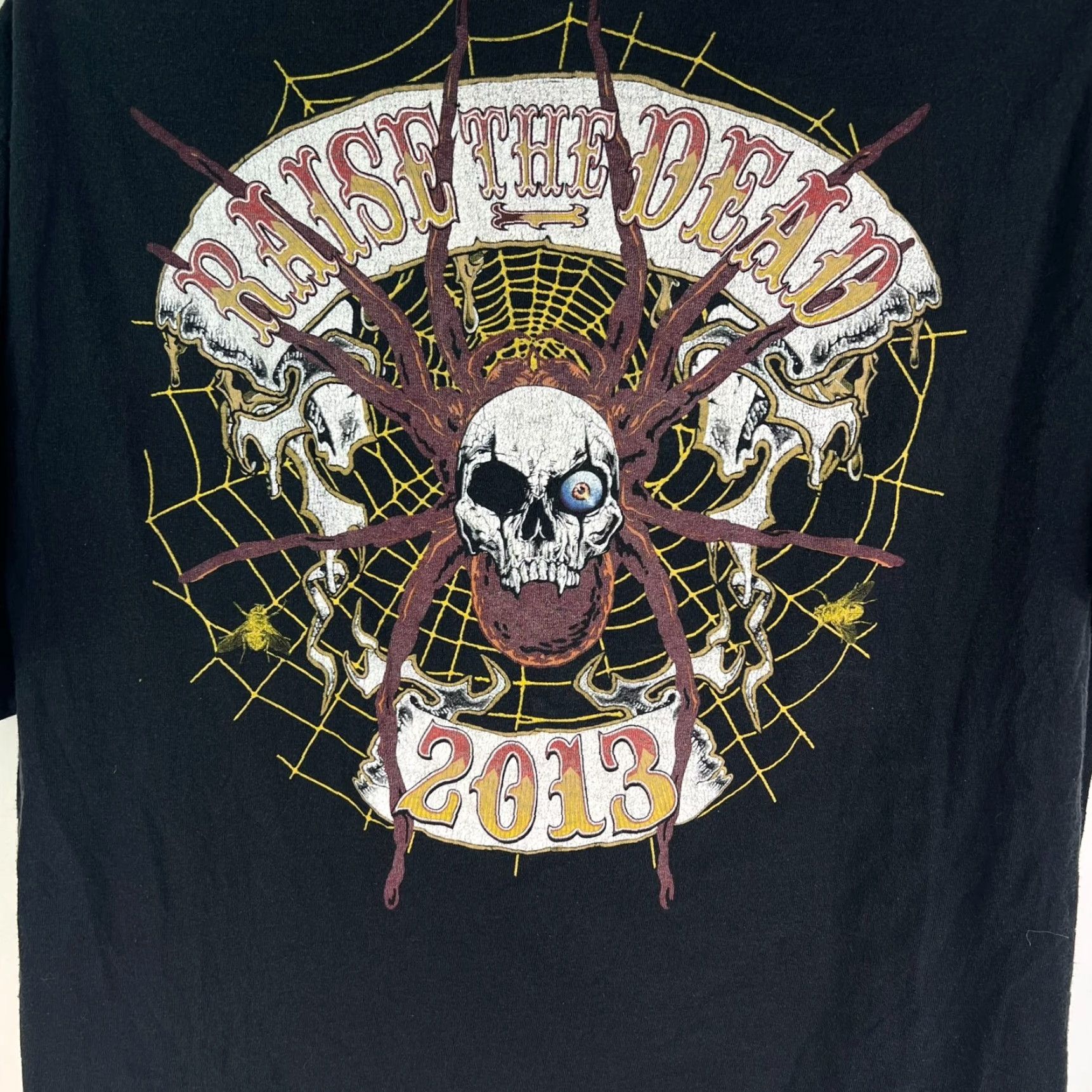 Delta Alice Raise The Dead Tour 2013 T-Shirt Adult 2XL Black Graphic Print Music Mens Size US XXL / EU 58 / 5 - 6 Thumbnail