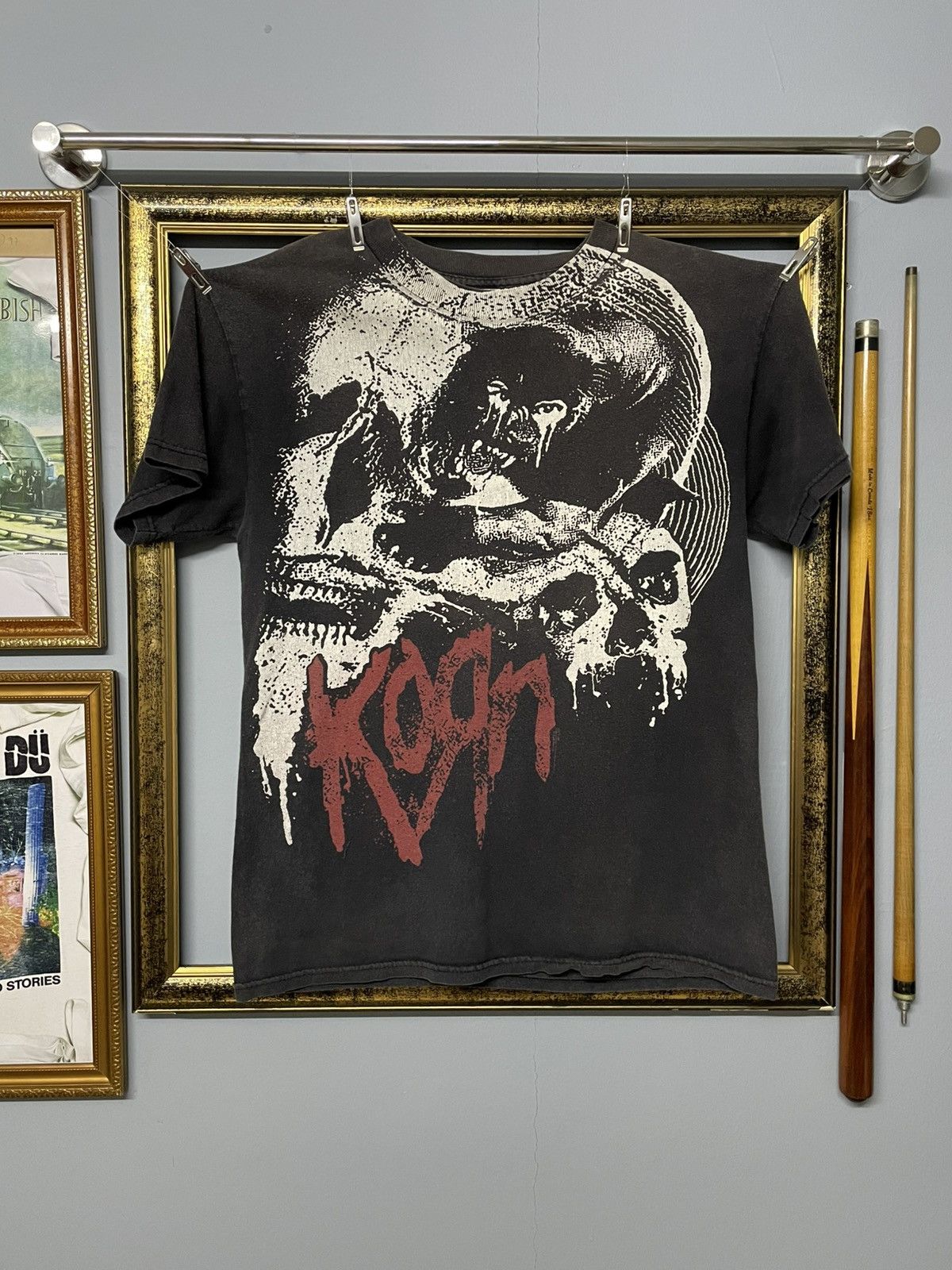 Vintage Vintage Korn Metal Og Illustration Skull Trash Sunfaded Tee Size US M / EU 48-50 / 2 - 1 Thumbnail