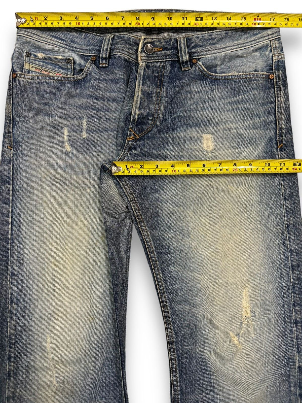 Diesel Vintage Diesel Industry Mud Wash Loose Fit Distressed Jeans Size US 34 / EU 50 - 18 Thumbnail