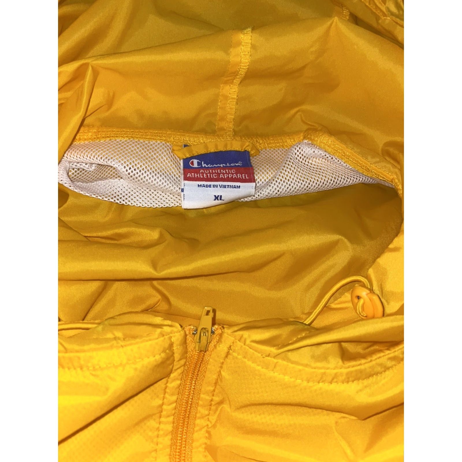 Champion Champion Jacket Mens XL Yellow ASU Sun Devils Vented Athletic Rain/Nylon Poly Champion Authentic Athletic Apparel Size US XL / EU 56 / 4 - 5 Thumbnail