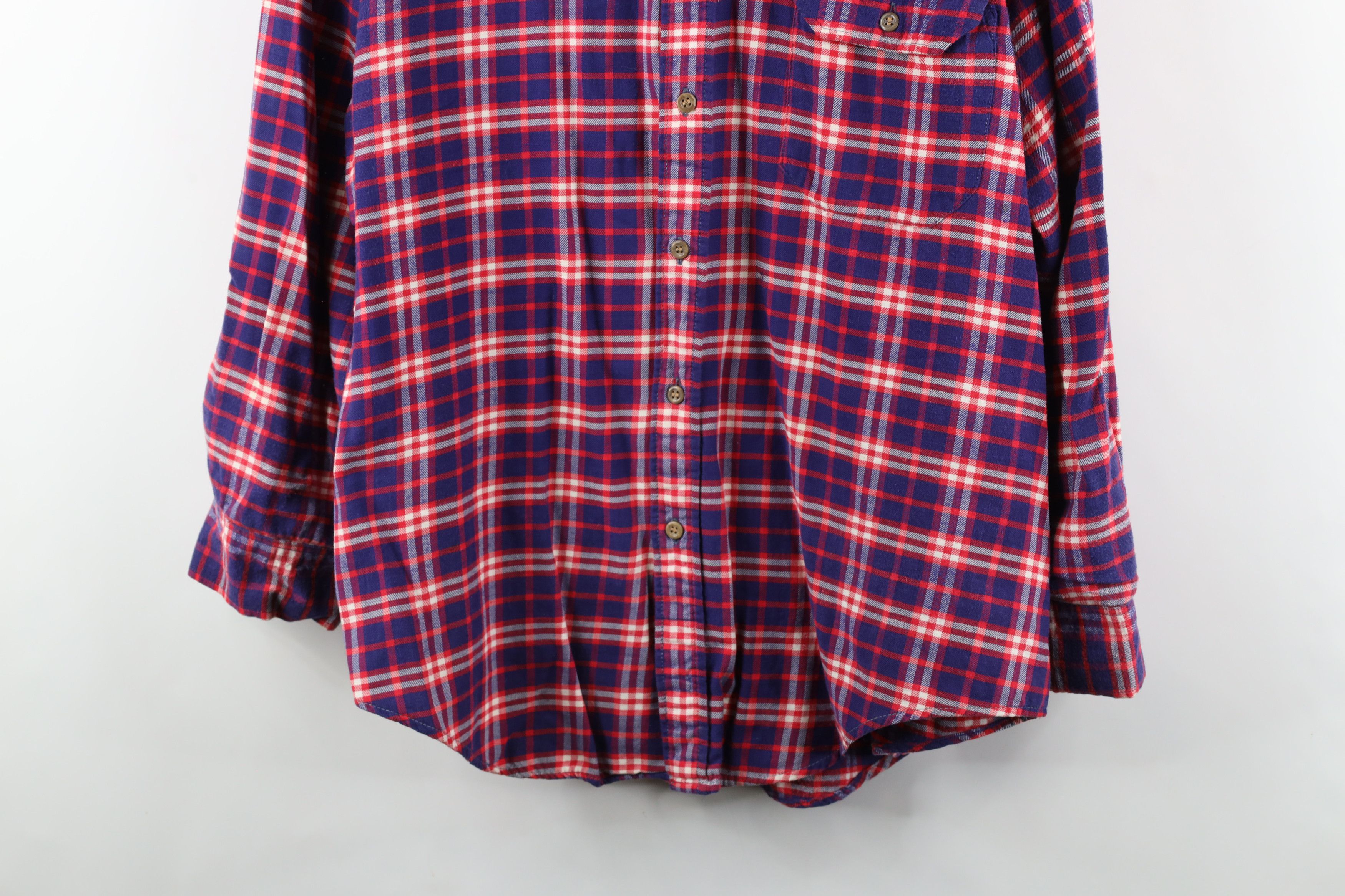 Vintage Vintage 70s Streetwear Needle Tailoring Flannel Button Shirt Size US L / EU 52-54 / 3 - 3 Thumbnail