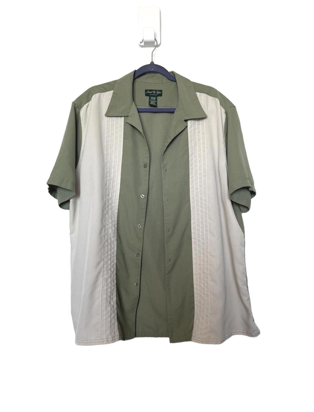 David Taylor David Taylor Mens Reto Camp Collar Button Up Shirt Size US L / EU 52-54 / 3 - 1 Thumbnail