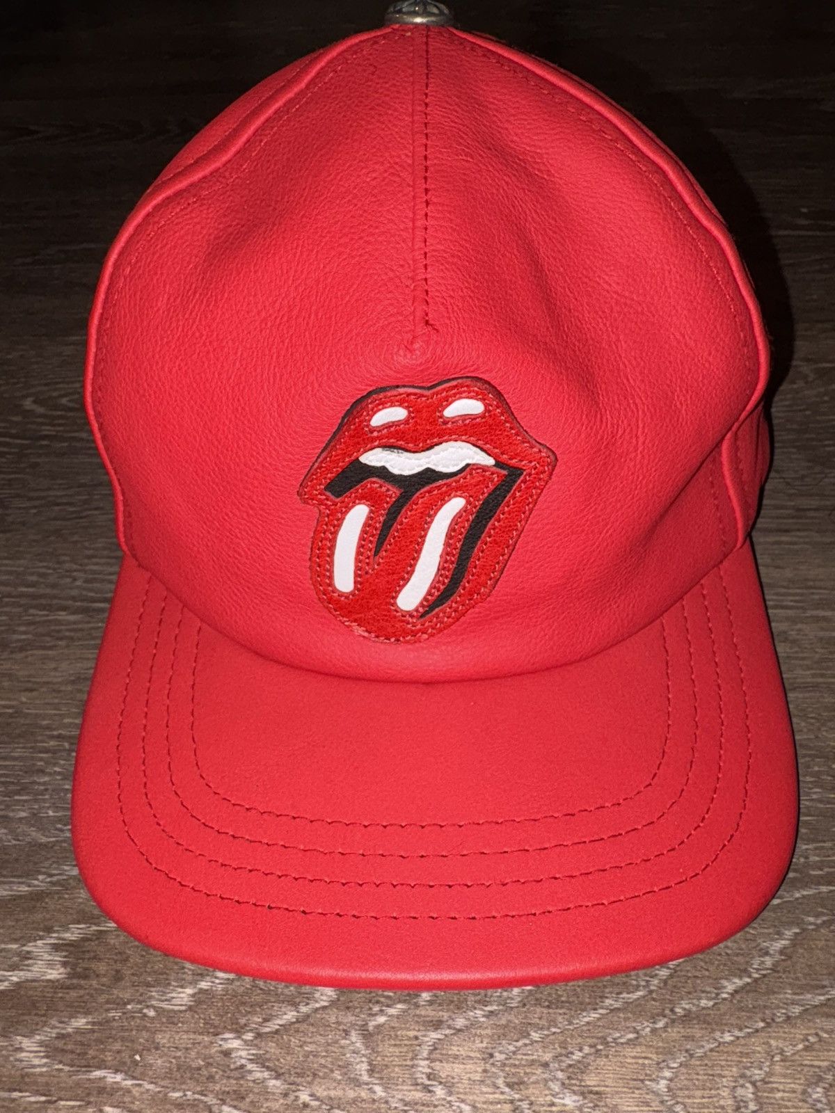 Chrome Hearts Rolling Stones Leather Cap Size ONE SIZE - 1 Thumbnail