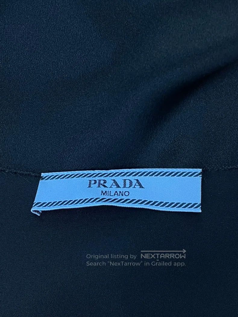 Prada Prada Black lace triangle silk strap dress Size XS / US 0-2 / IT 36-38 - 4 Thumbnail