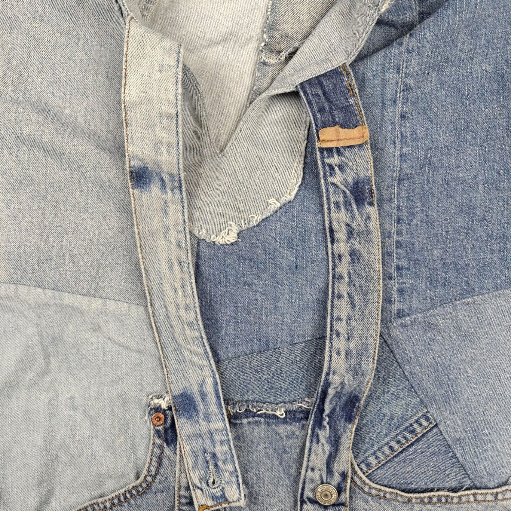 Kapital Kapital Kountry Hoodie Mens One Size Blue Patchwork Denim Remake Japan Pullover Size US M / EU 48-50 / 2 - 4 Thumbnail