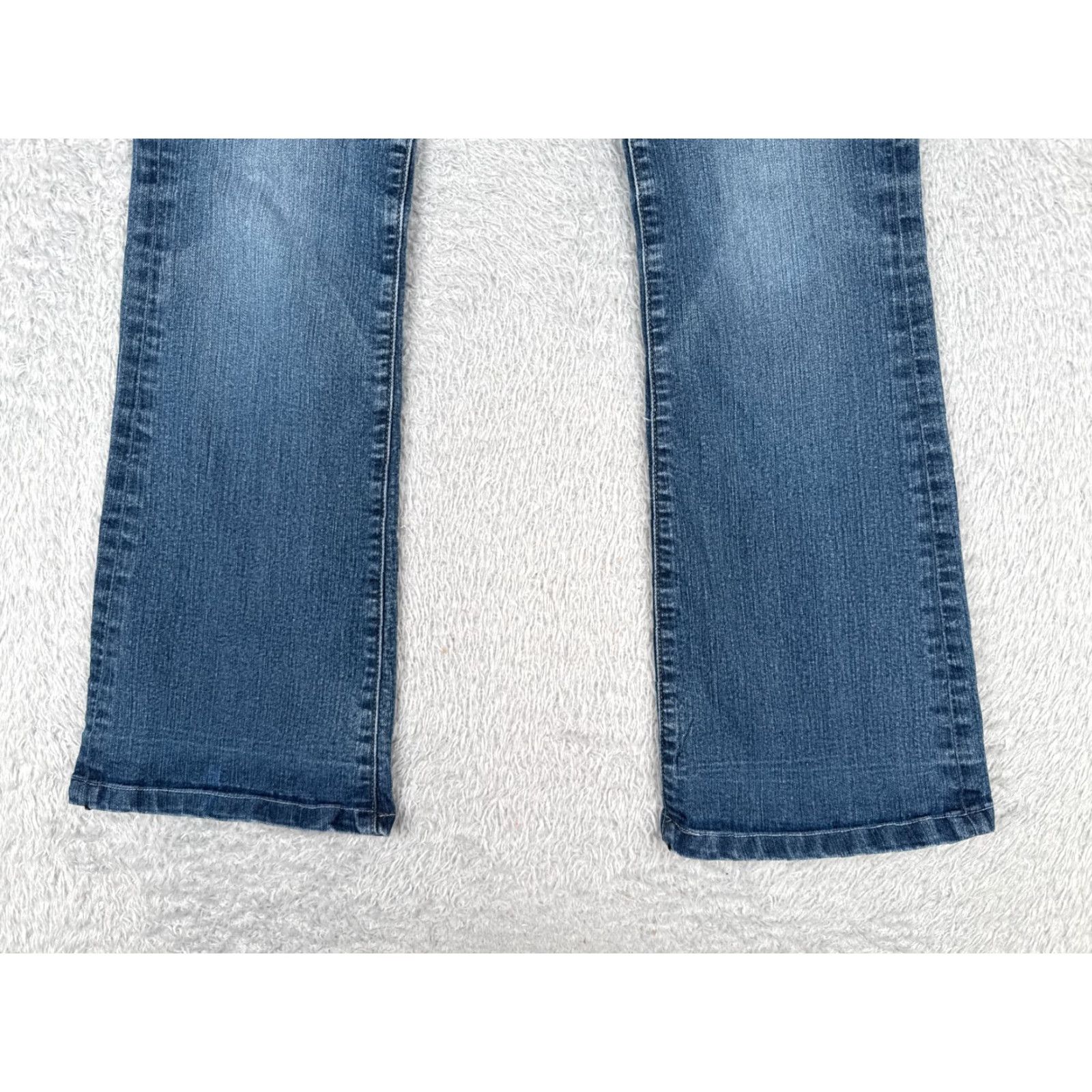 Anthropologie VINTAGE Anthropologie Paige Bootcut Jeans Women 27 Blue Denim Slim Fit 29x29 Size 27" / US 4 / IT 40 - 2 Thumbnail