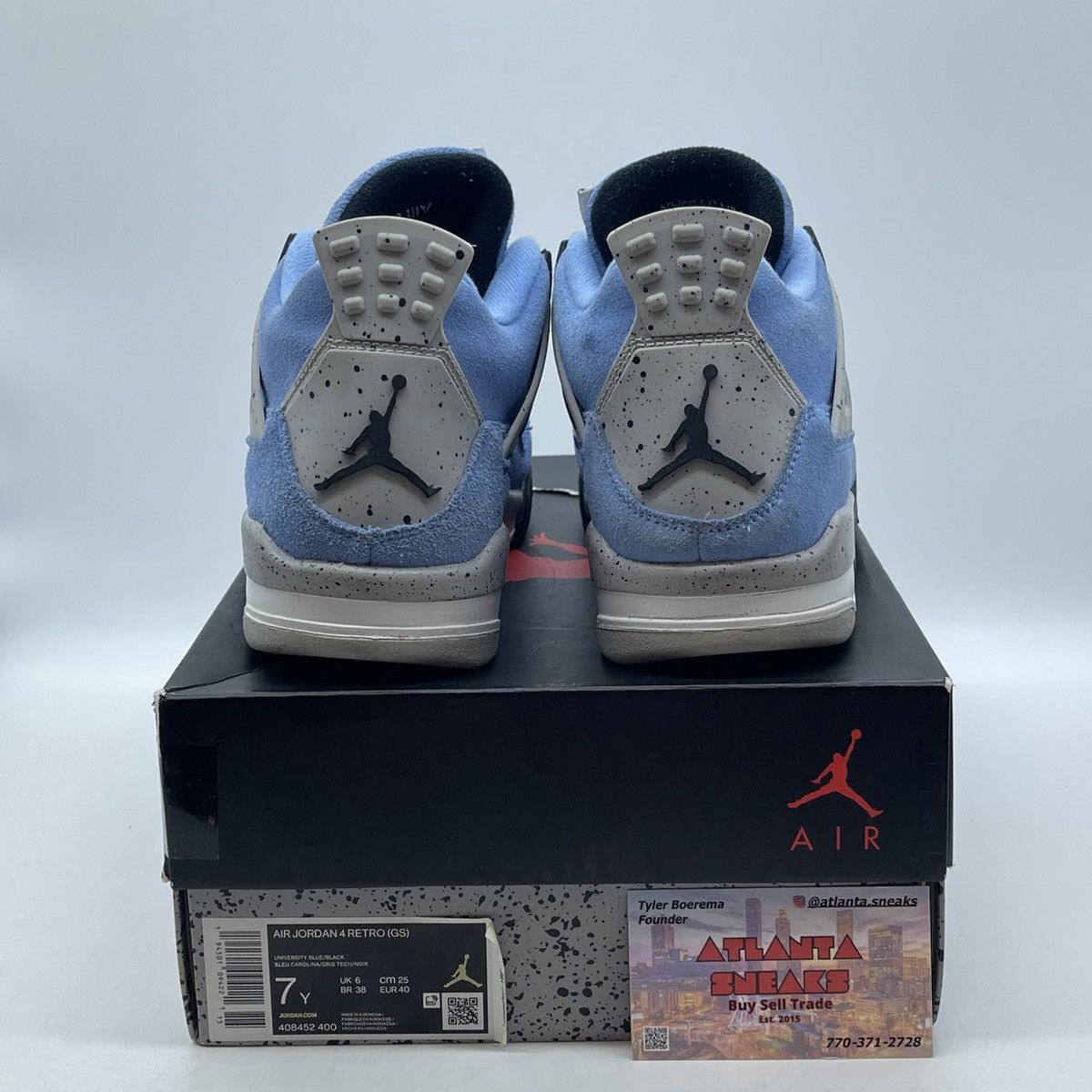Jordan Brand Air Jordan 4 GS University blue Size US 7 / EU 40 - 3 Thumbnail