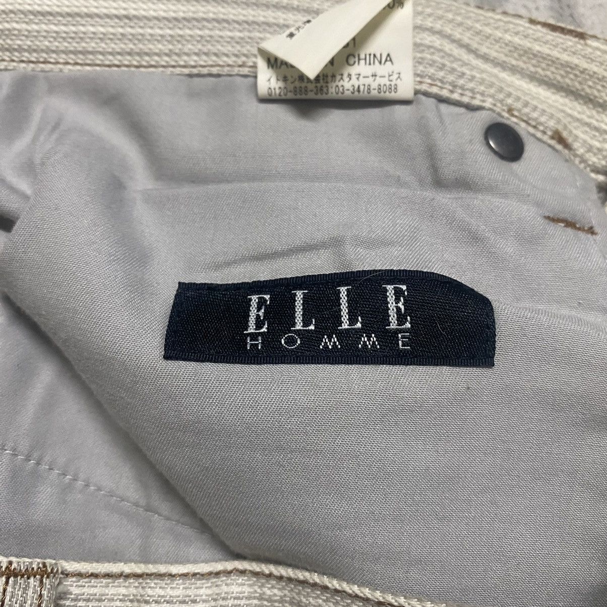 Japanese Brand Japanese Brand Elle Homme Striped Flare Pants Size US 31 - 15 Thumbnail