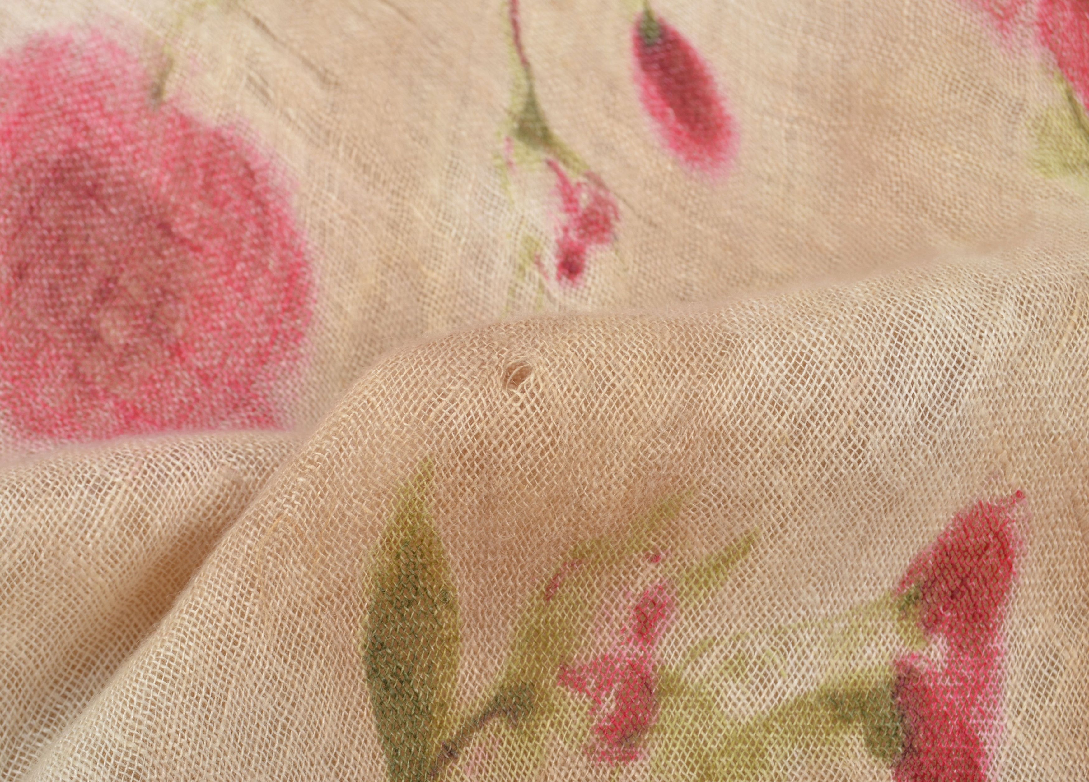Other Vintage Alex & Co Y2K Linen Floral 100% Linen Mermaid Skirt Size 28" / US 6 / IT 42 - 10 Thumbnail