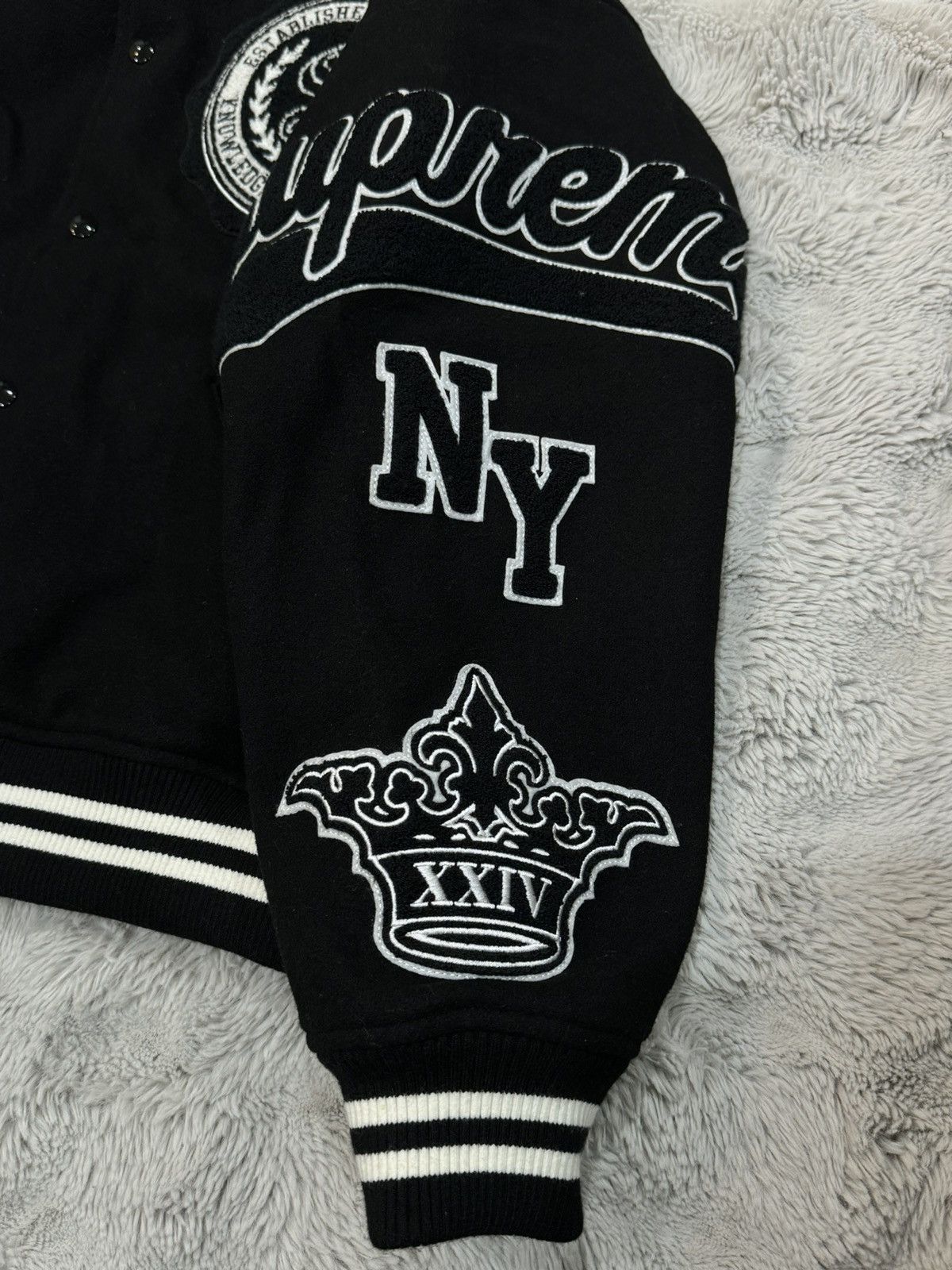 Supreme Supreme Veritas Varsity Jacket (Large) Size US L / EU 52-54 / 3 - 4 Thumbnail