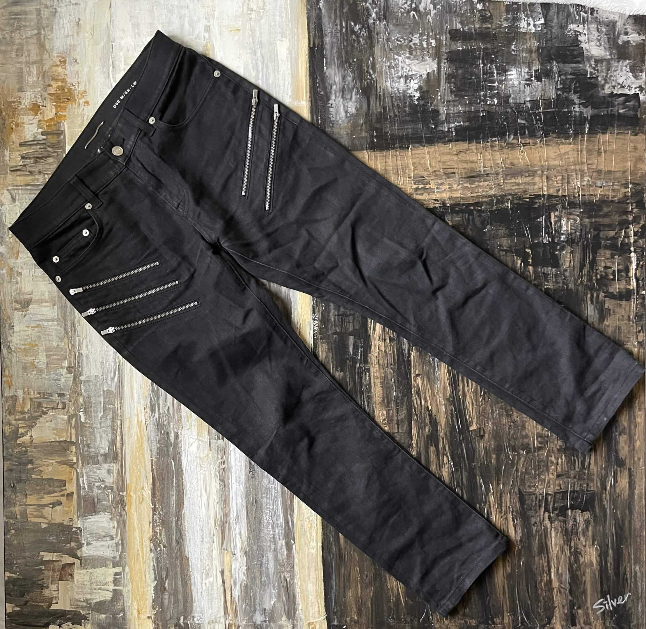 Hedi Slimane Saint Laurent Paris 15AW Multi Zip Leather Pants