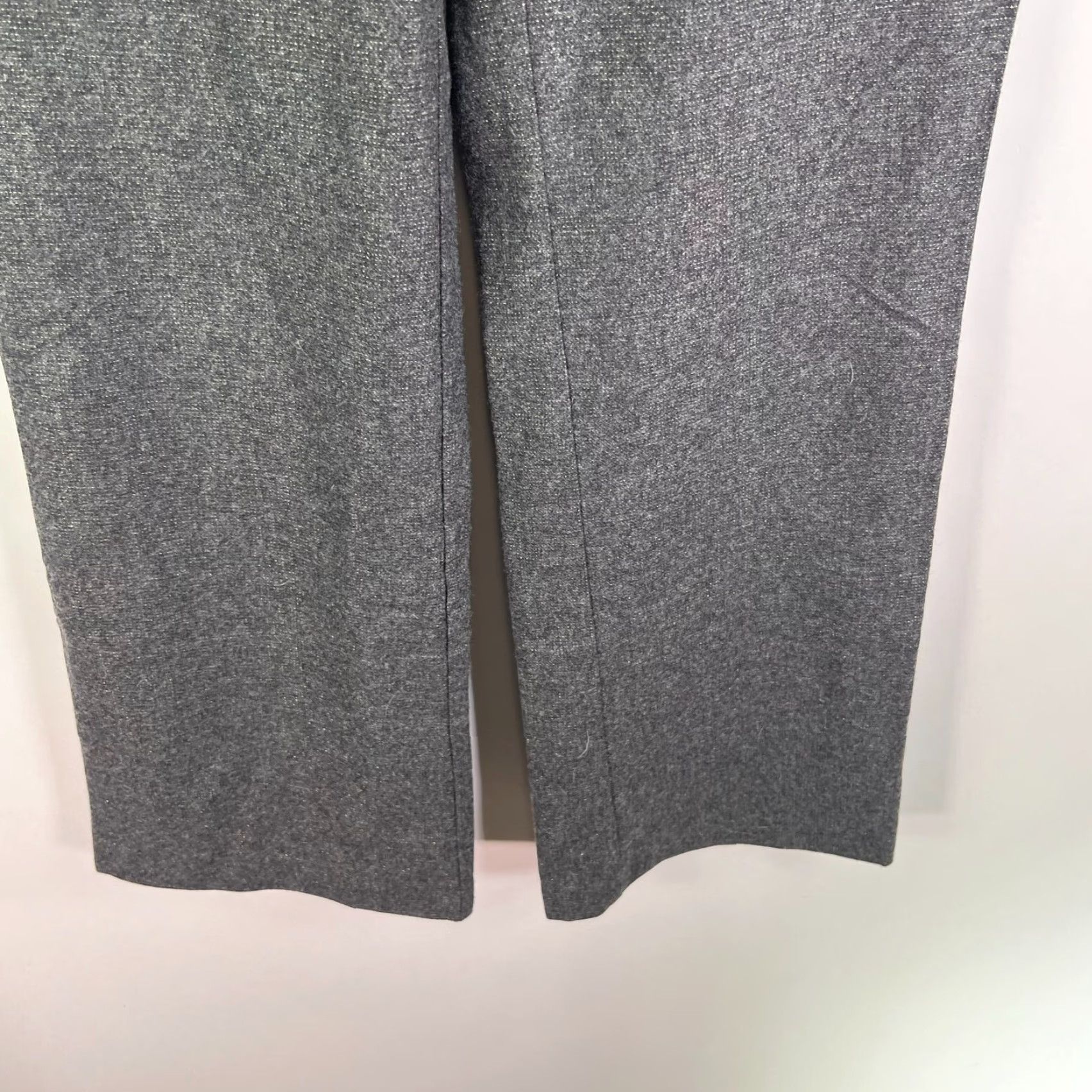 Eddie Bauer VINTAGE Eddie Bauer Flared Wool Blend Dress Pants Womens Size 4 Gray 33in Inseam Metallic Classic Size ONE SIZE - 3 Thumbnail