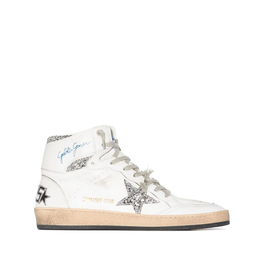 Golden Goose o1s22i1n1224 Super-Star Sneakers in White Silver Size US 9 / IT 39 - 1 Thumbnail
