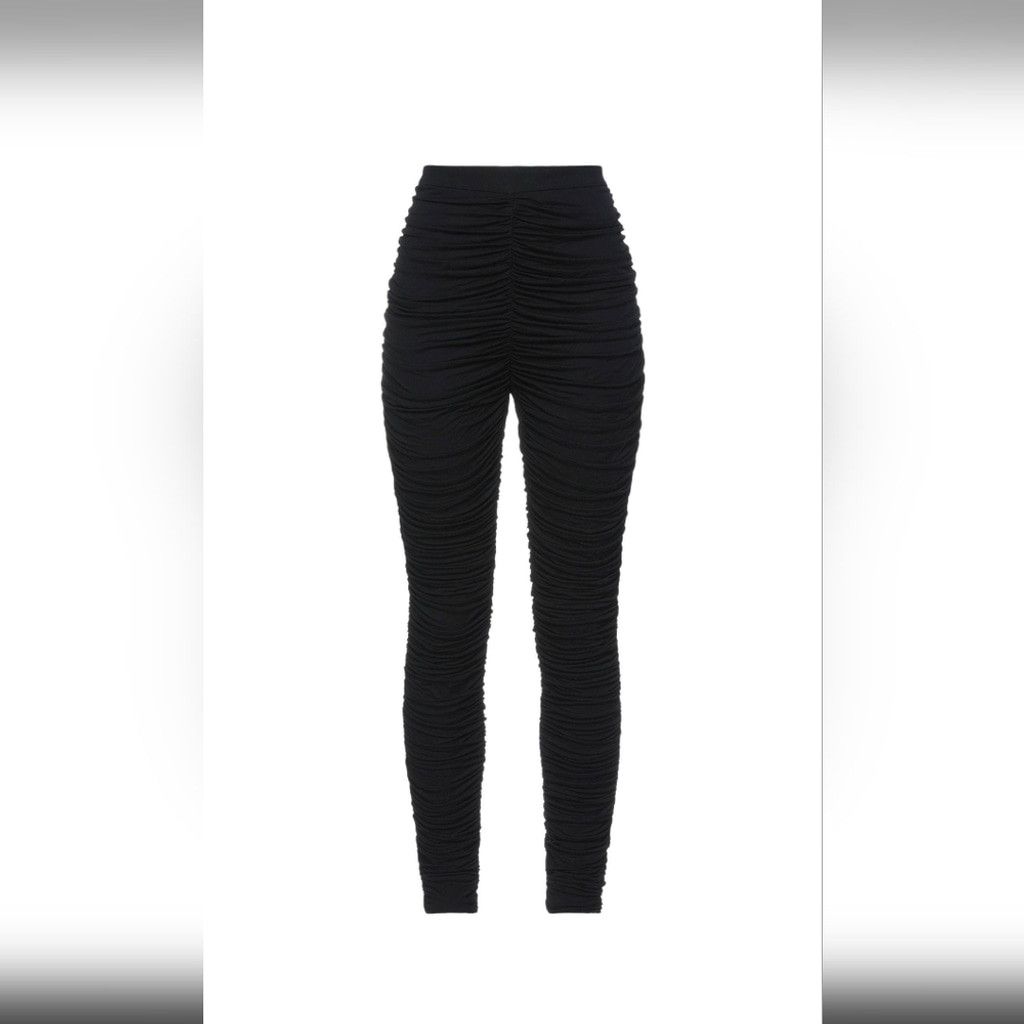 Tom Ford Tom Ford Black Skinny Ruched High Waisted Pants Size 27" / US 4 / IT 40 - 1 Thumbnail