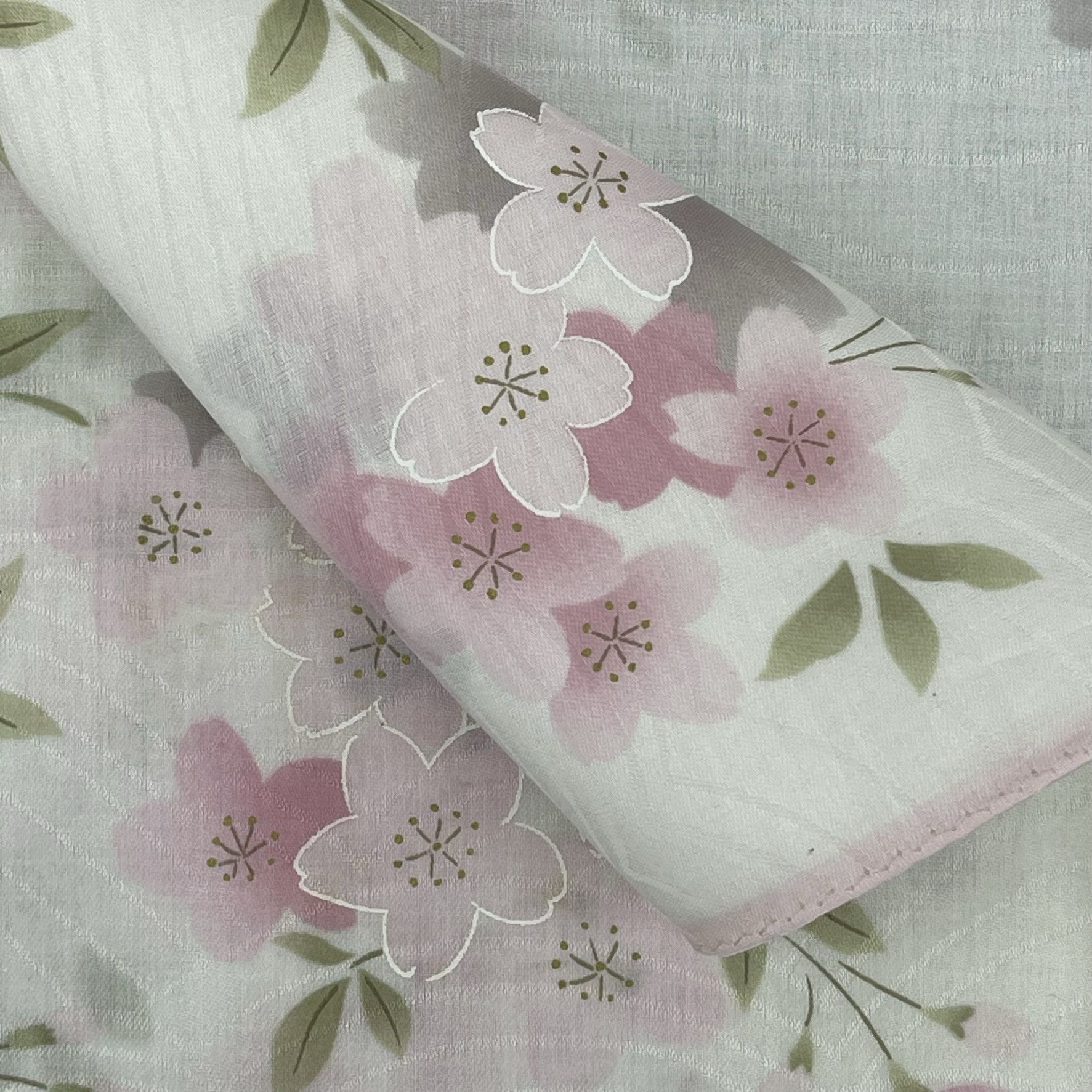 Japanese Brand Japanese Floral Cherry Blossom Handkerchief - 5063 Size ONE SIZE - 9 Thumbnail