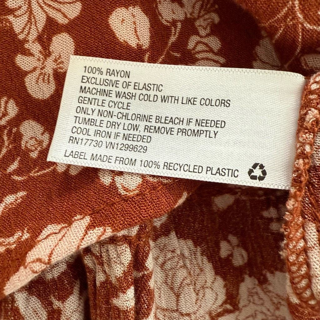 Other NWT Knox Rose Cave Long Sleeve Smocked Peasant Dress Rust Br Size XXL / US 16-18 / IT 52-54 - 9 Thumbnail