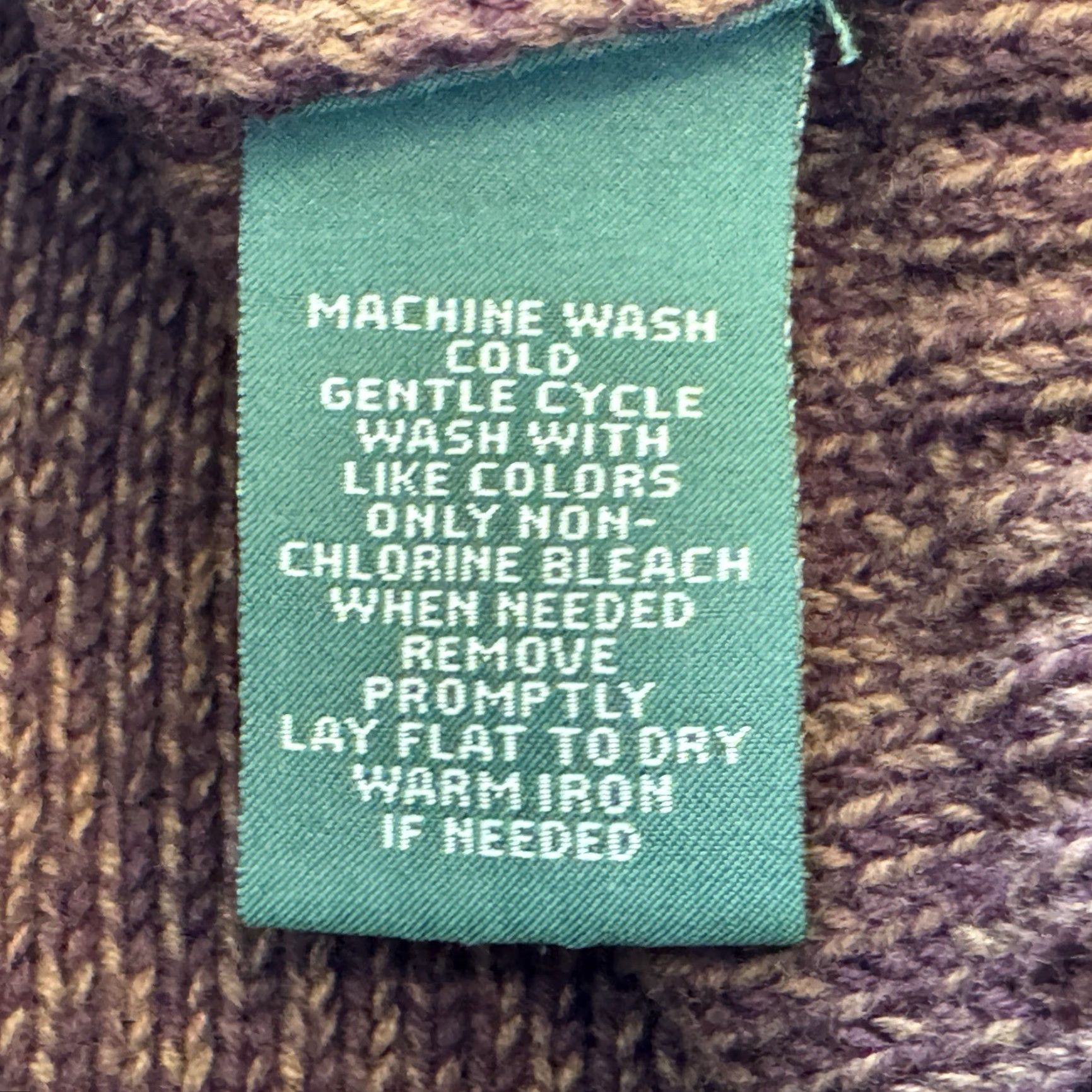 CO Lauren Jeans Co Ralph Lauren Cowl Neck Sweater Womens Size Large Brown Pocket Pullover Slim Knit 100% Cotton Size L / US 10 / IT 46 - 6 Thumbnail