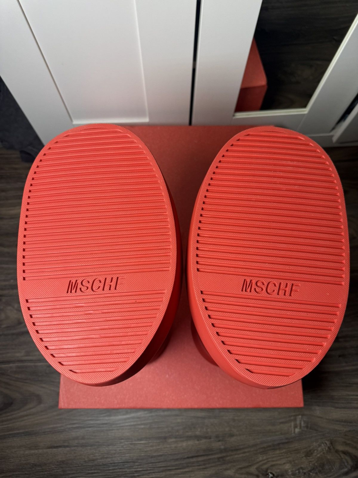 MSCHF MSCHF Big Red Boot Iconic Cartoon Style Size US 7 / EU 40New Size US 7 / IT 37 - 7 Thumbnail