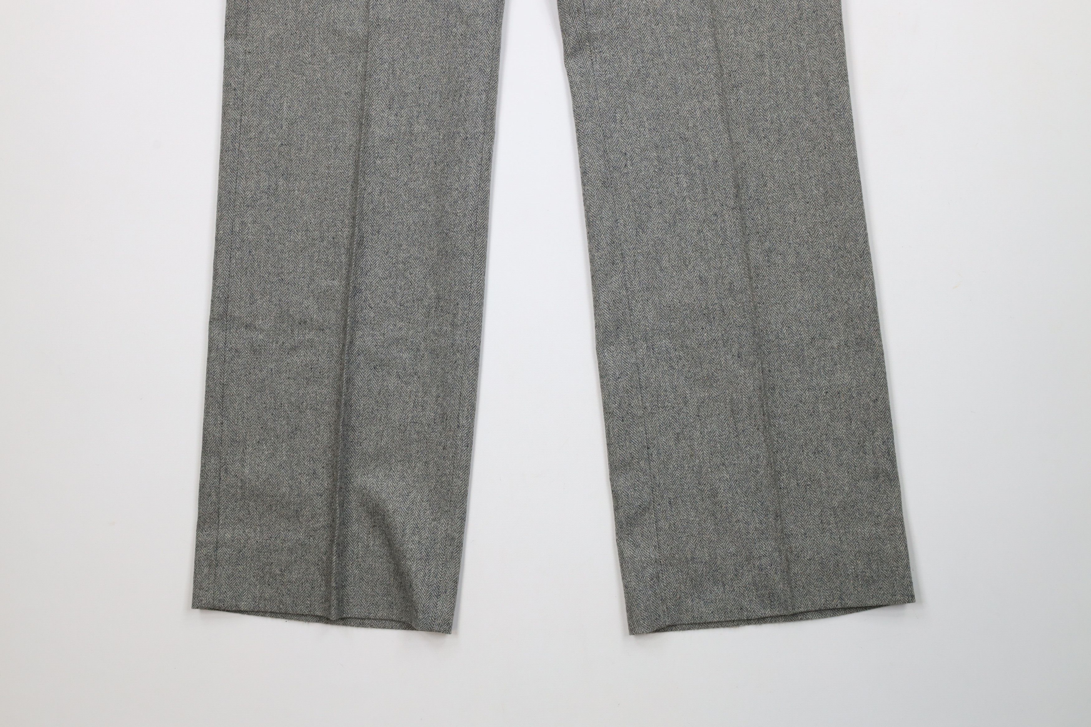 Vintage Vintage 70s Streetwear Herringbone Wide Leg Chino Pants USA Size US 32 / EU 48 - 4 Thumbnail