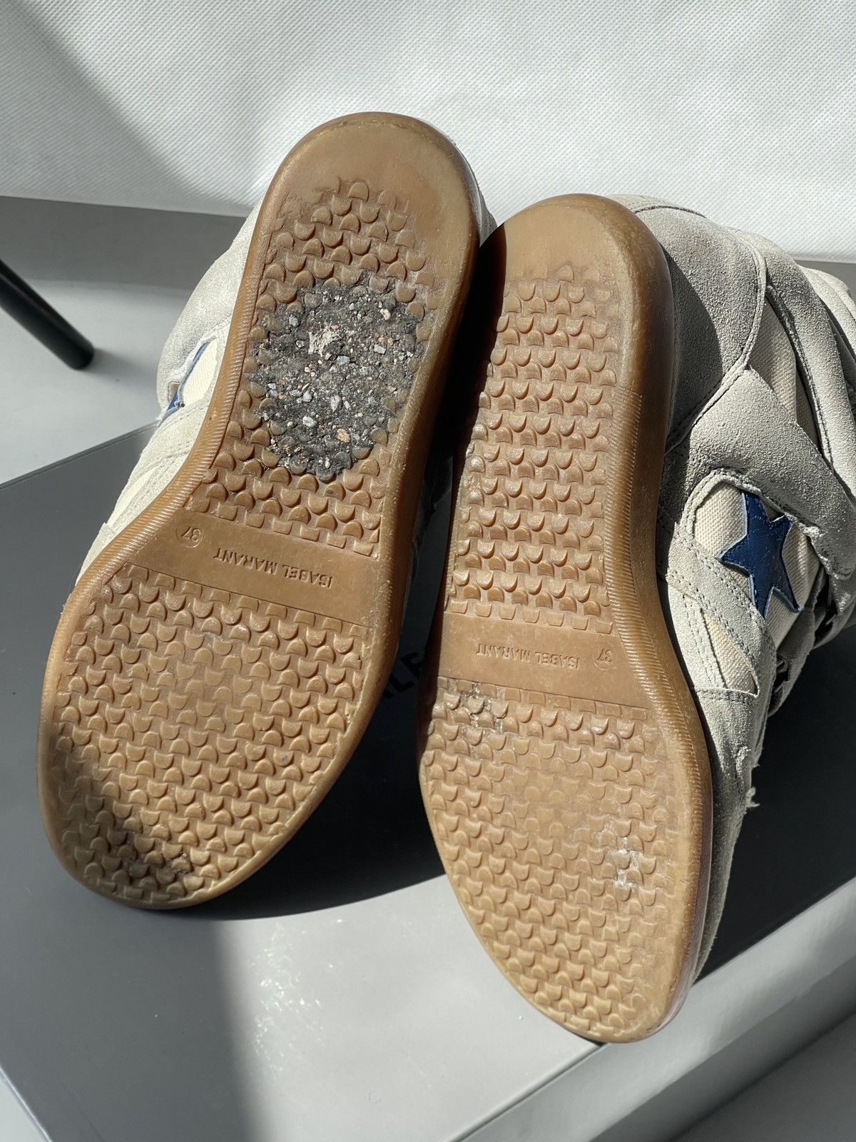 Isabel Marant Authentic Isabel Marant Etoile Bekett sneakers Suede Wedge Size US 7 / IT 37 - 21 Thumbnail