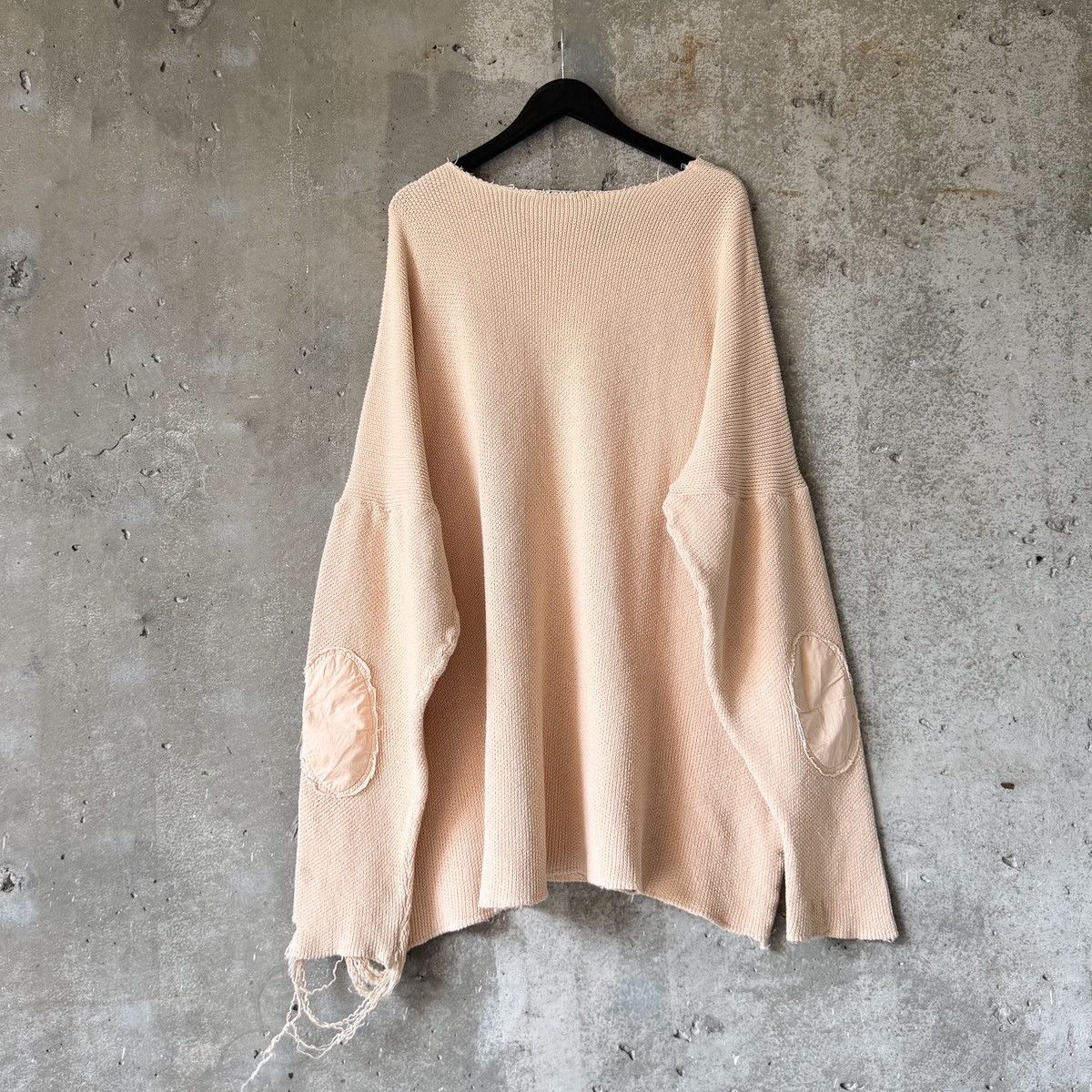 Raf Simons Raf Simons SS04 Runway THRASHED Elbow Patch Knit Sweater Size US XL / EU 56 / 4 - 6 Thumbnail