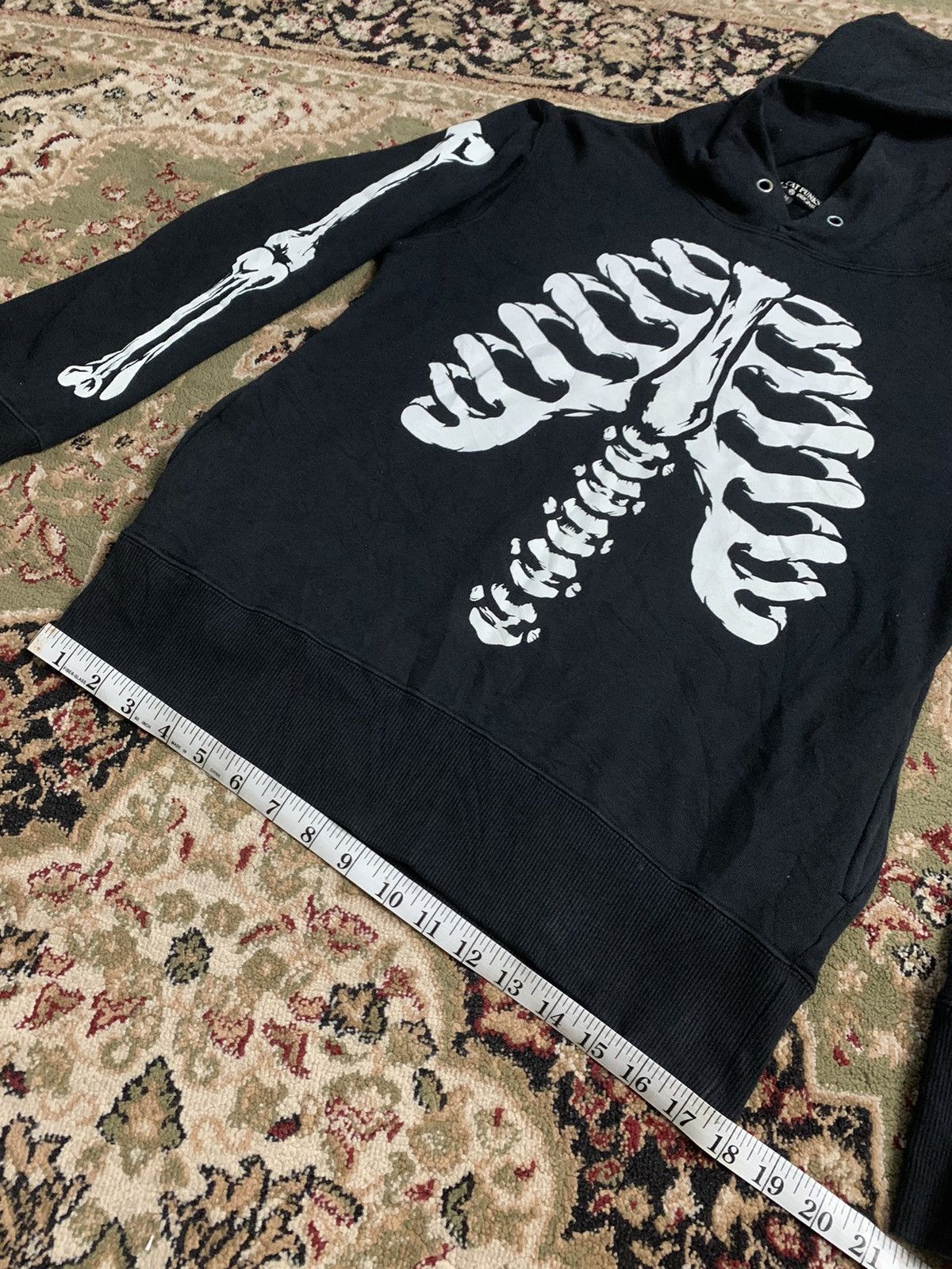 Japanese Brand SKALETON HELL CAT PUNKS NOT DEAD HOODIE INSPIRED KAPITAL Size US M / EU 48-50 / 2 - 9 Thumbnail