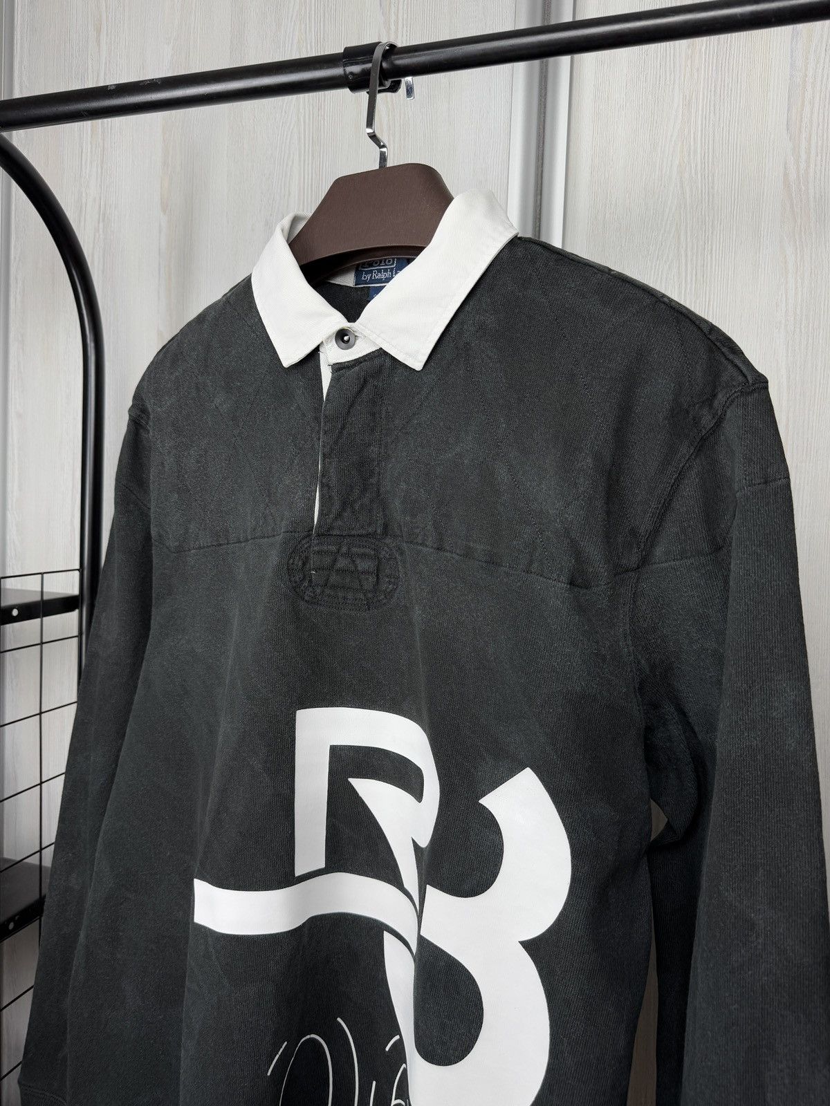 Polo Ralph Lauren Polo Ralph Lauren R3 067 vintage 90s faded rugby polo shirt Size US XL / EU 56 / 4 - 5 Thumbnail