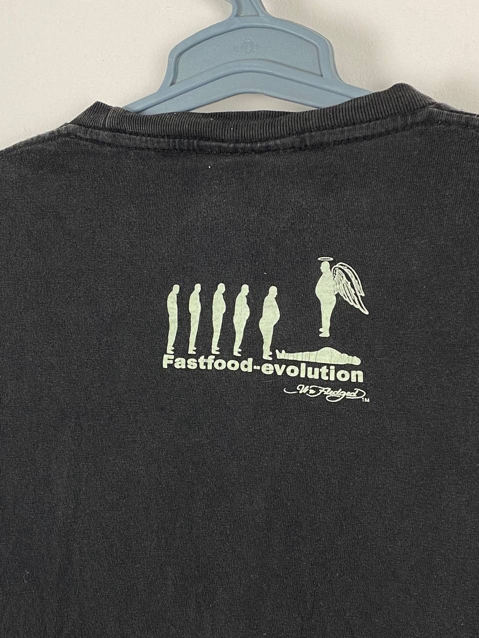 Vintage Unfledged Fastfood Evolution Vintage Faded T-Shirt Size US L / EU 52-54 / 3 - 9 Thumbnail
