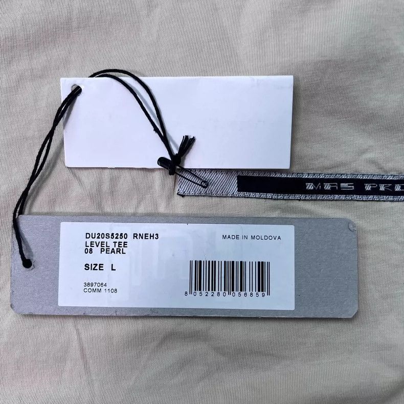 Rick Owens Drkshdw rickowens secondary line slogan off-white short sleeve-2508 Size US S / EU 44-46 / 1 - 5 Thumbnail