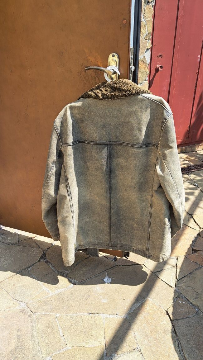 Armani Vintage Armani Jeans Sheeps Leather Coat Jacket Size US XL / EU 56 / 4 - 2 Thumbnail