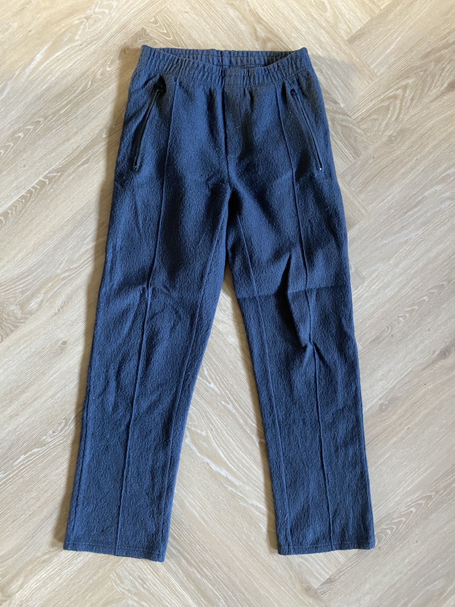 Our Legacy Italian Virgin Wool - Graphite Curl - Track Pants Size US 28 / EU 44 - 1 Thumbnail