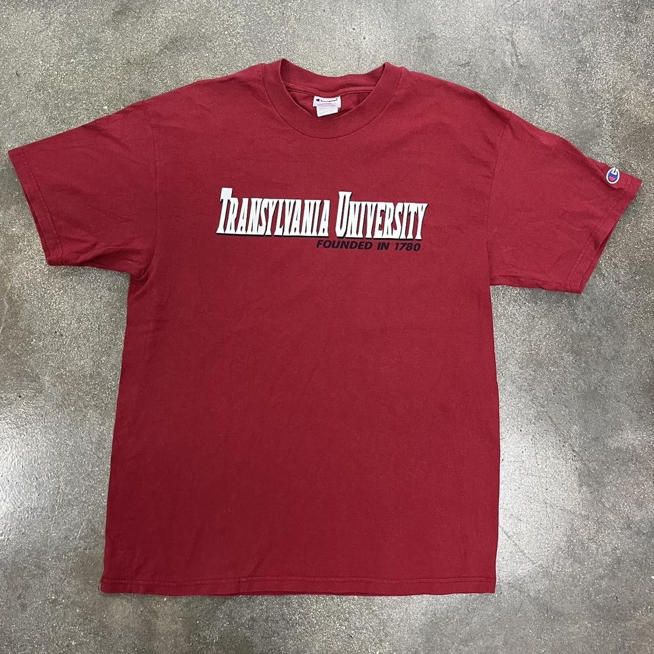 Champion 2000s Transylvania University Red Champion T shirt Size US L / EU 52-54 / 3 - 1 Thumbnail