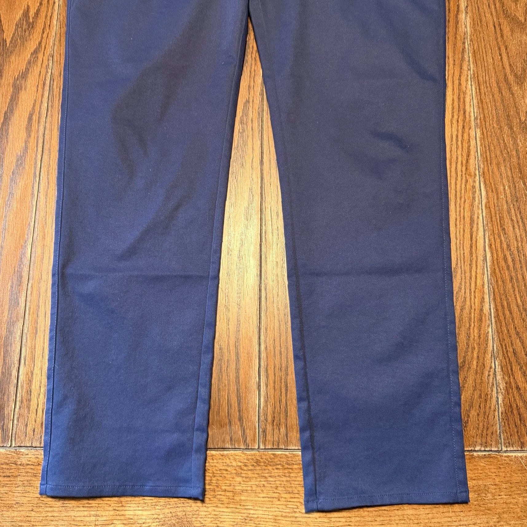 Peter Millar Peter Millar Crown Sport Mens Chino Golf Pants Straight Leg Flat Front Blue 35x30 Regular Menswear Golf Size US 35 - 2 Thumbnail