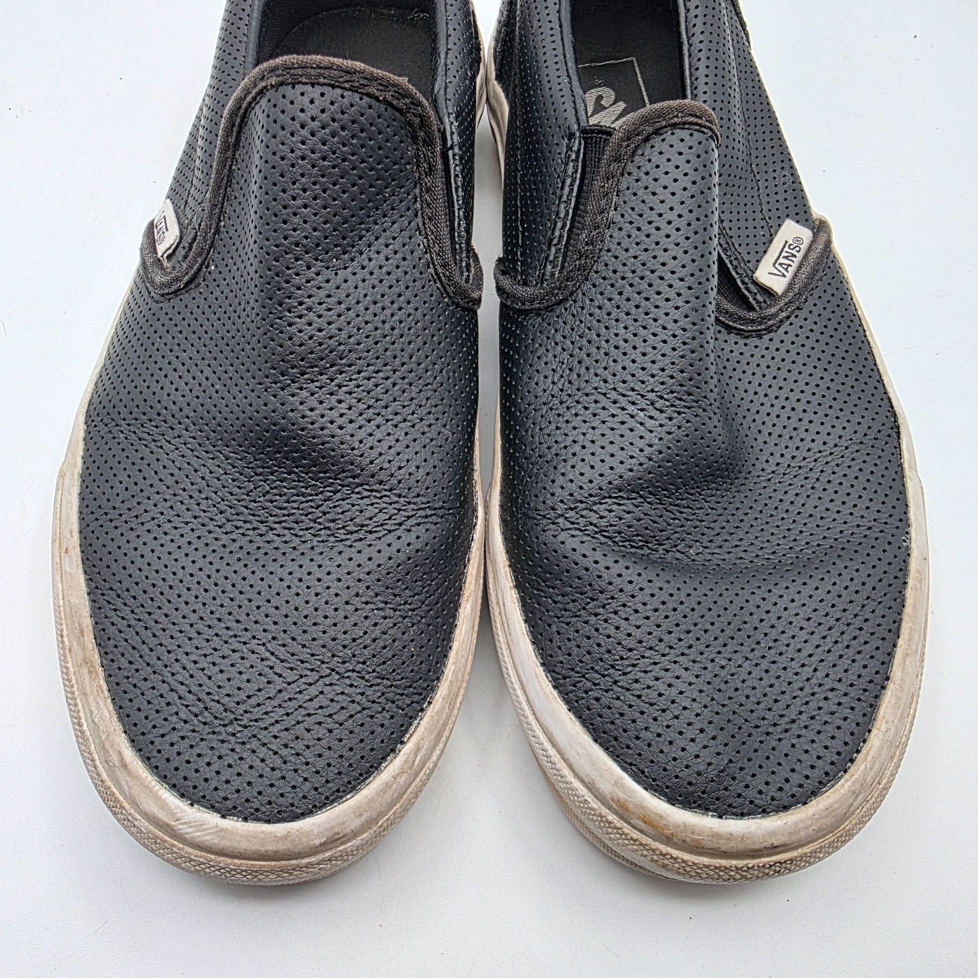 Vans Vans Classic Slip On Womens Size 7.5 Black Perforated Casual Size US 7.5 / IT 37.5 - 10 Thumbnail