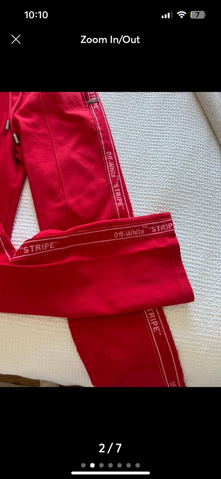 Off-White Off white trouser pants Size 27" / US 4 / IT 40 - 1 Thumbnail