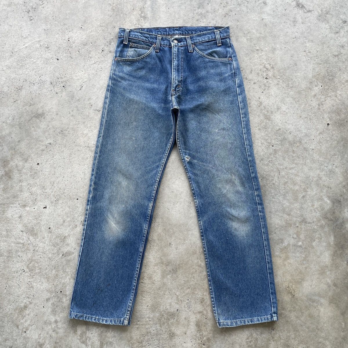 90s Vintage Levi’s 505 USA Orange Tag Jeans Faded Pants W32