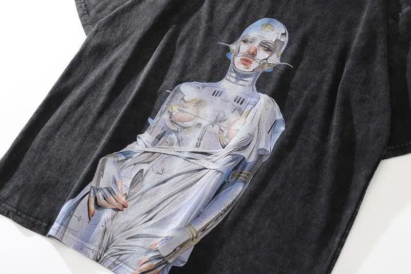 Vintage Vintage Robot Tshirt Oversized Size US L / EU 52-54 / 3 - 3 Thumbnail
