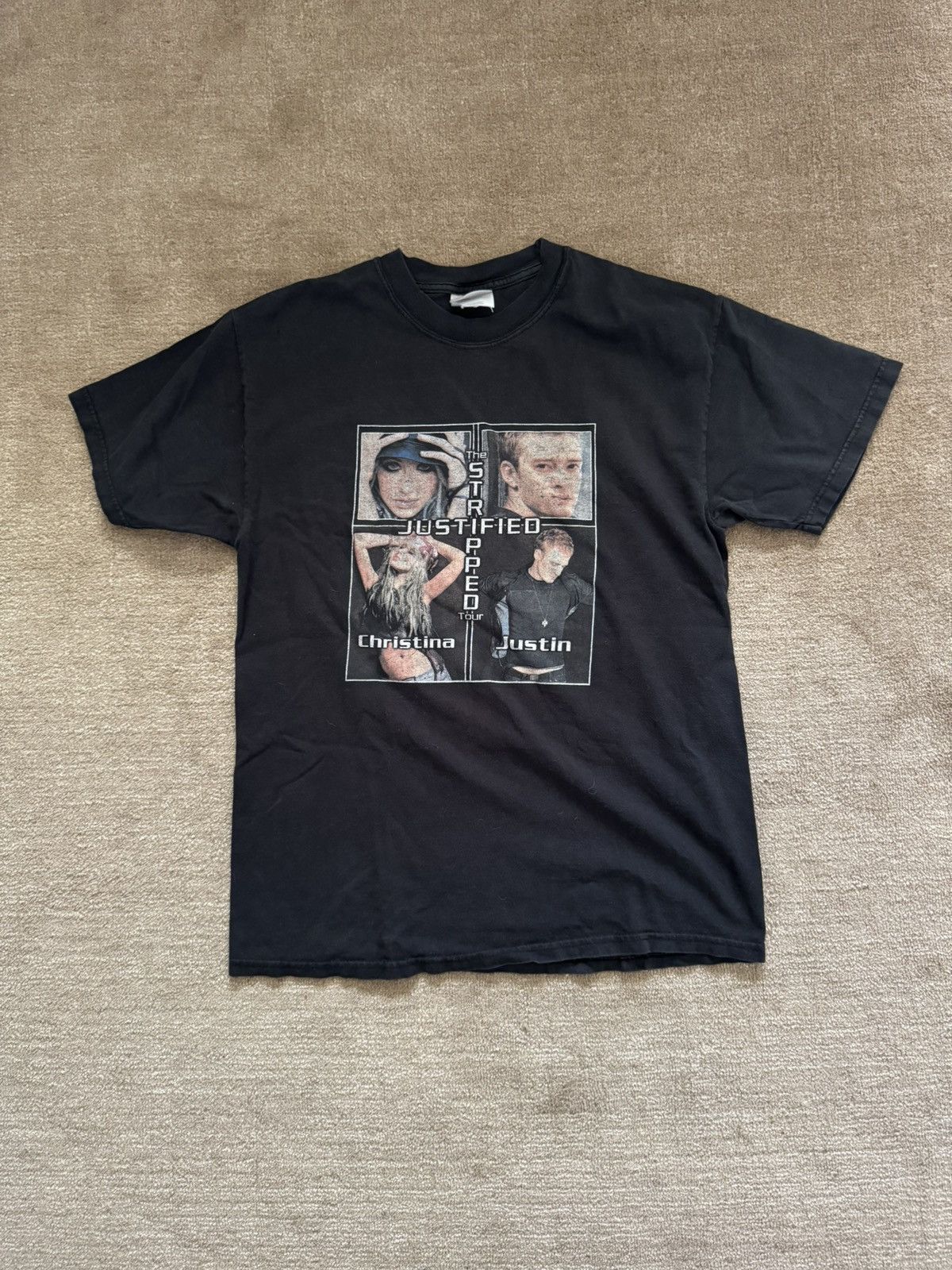 Vintage Vintage Justin Timberlake Tour T-Shirt Size US S / EU 44-46 / 1 - 1 Thumbnail