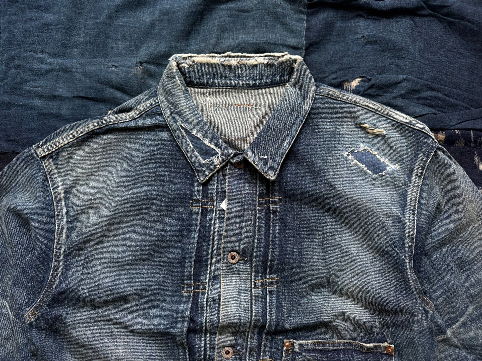Madness MADNESS 24AW Aging Type-I Denim Jacket Size US XL / EU 56 / 4 - 4 Thumbnail