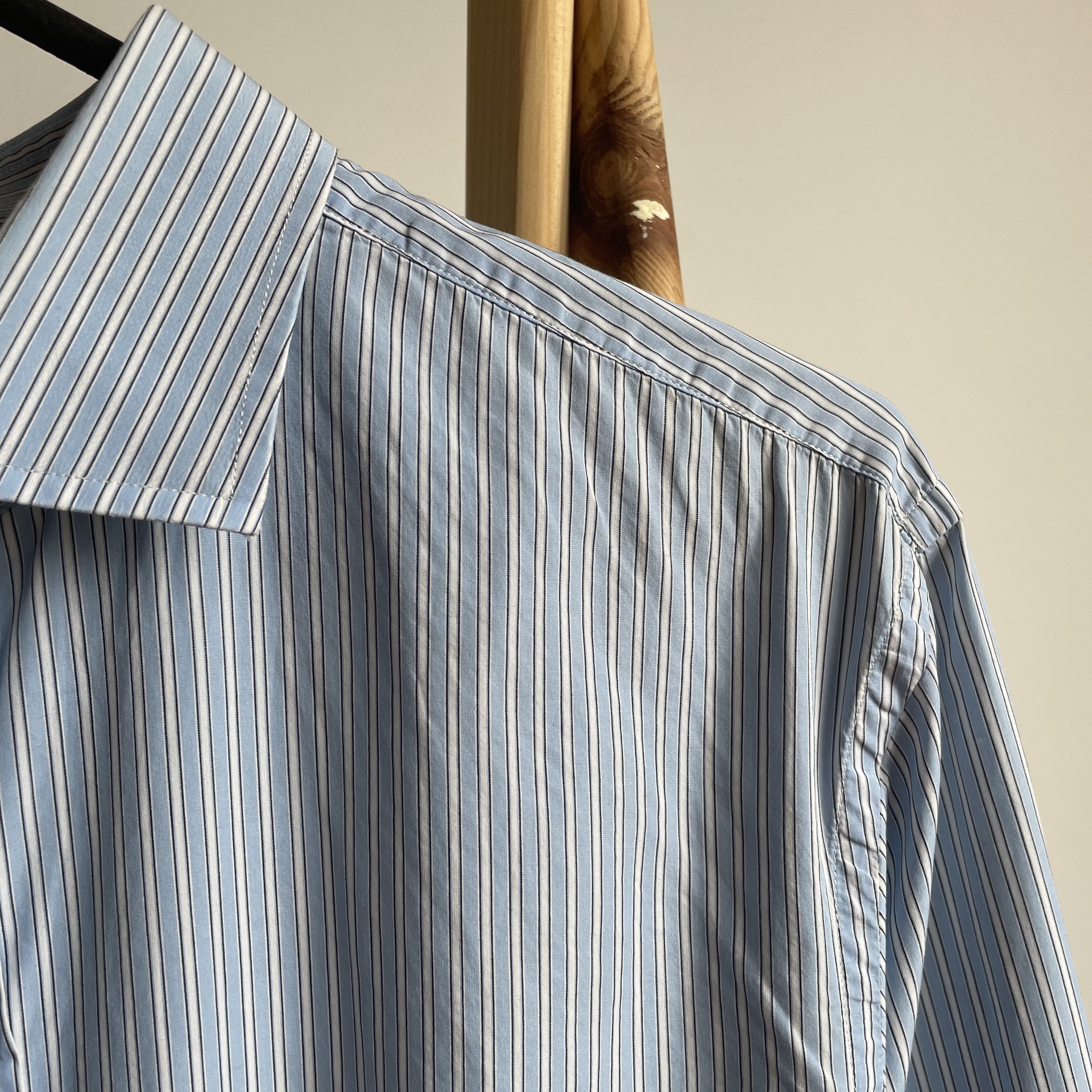 Ralph Lauren Black Label Ralph Lauren Black Label Tailored Fit Striped Dress Shirt Size US L / EU 52-54 / 3 - 5 Thumbnail