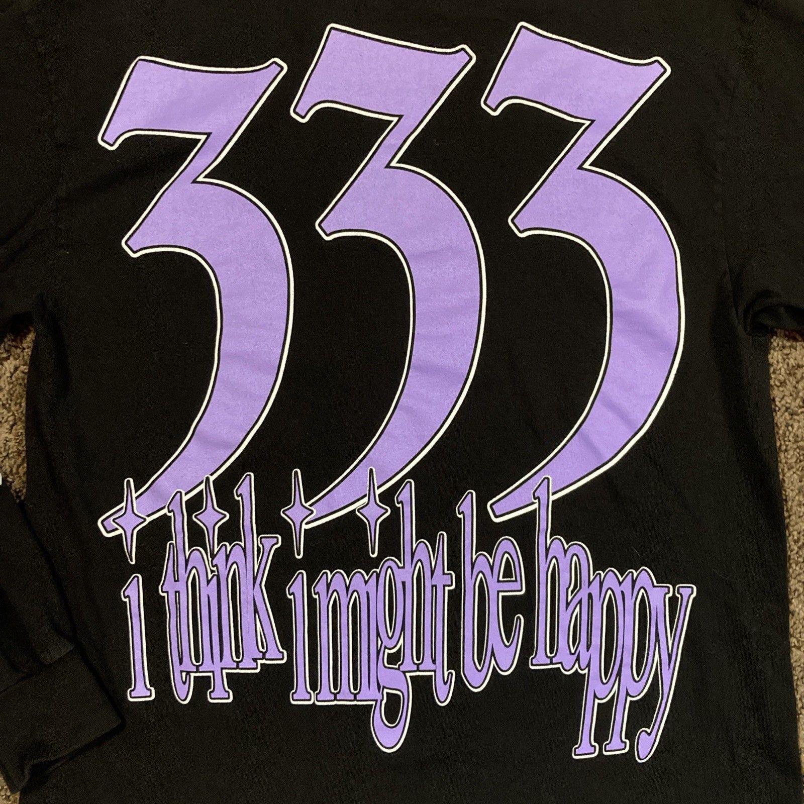 Half Evil Half Evil 333 Hateful “ I Think I Might Be Happy” LS Sz Med Size US M / EU 48-50 / 2 - 9 Thumbnail