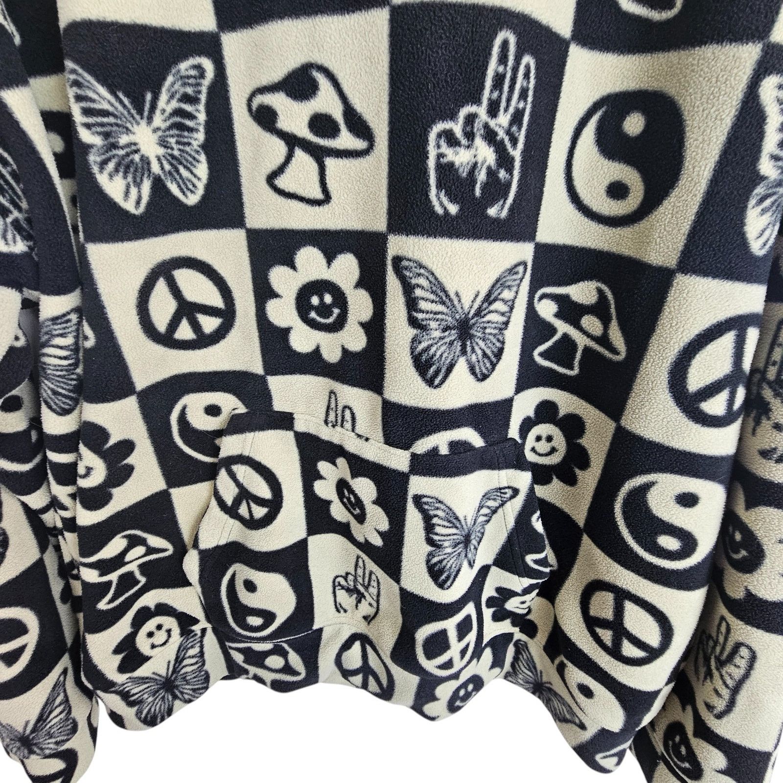 Pacsun Pacsun Unisex Oversized Fleece Hoodie Sweatshirt Sz L Artsy Size US L / EU 52-54 / 3 - 3 Thumbnail