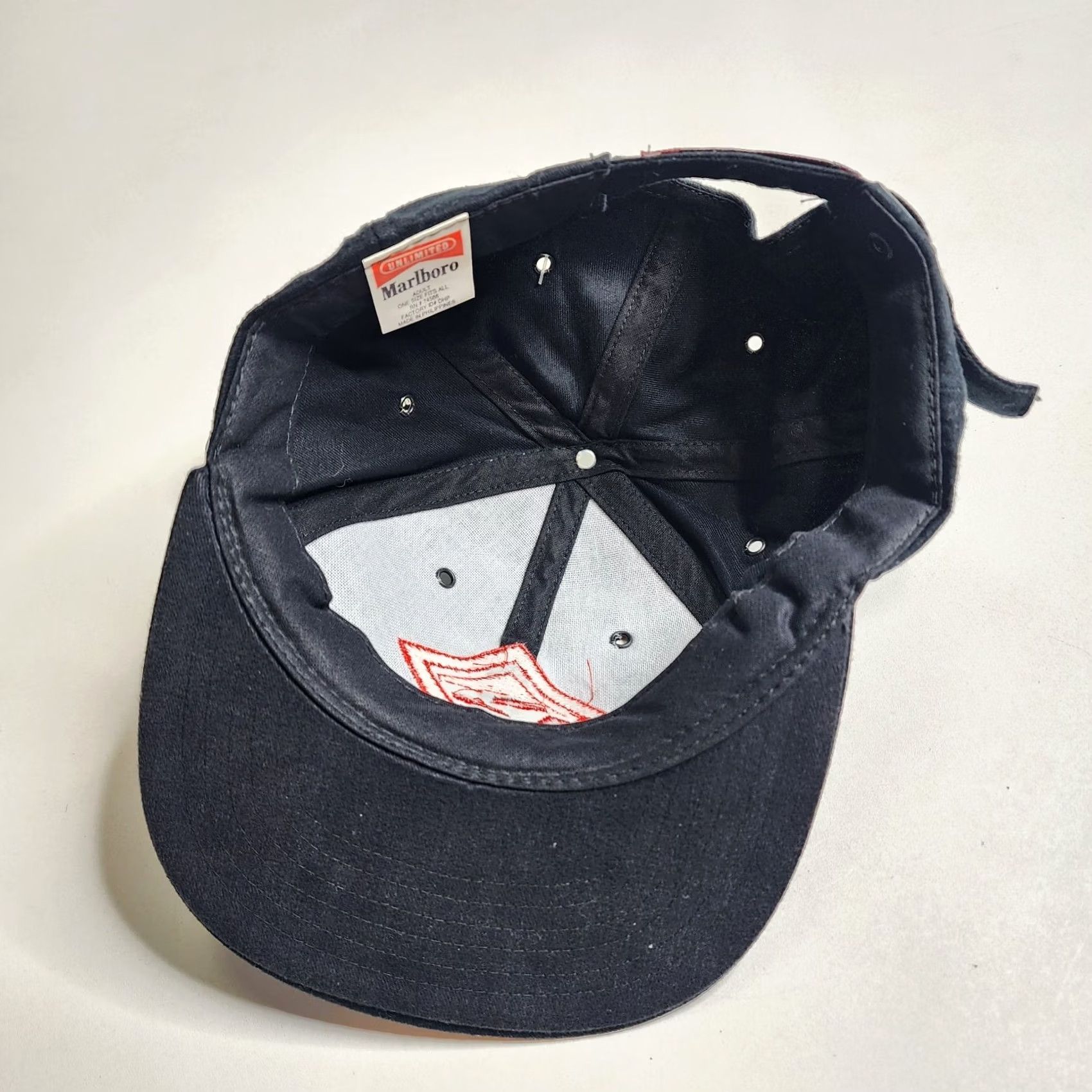 Marlboro Marlboro Hat Baseball Cap Adjustable Strapback Black Destinations Men's Distinguishing Gear Ride A84 New Size ONE SIZE - 5 Thumbnail