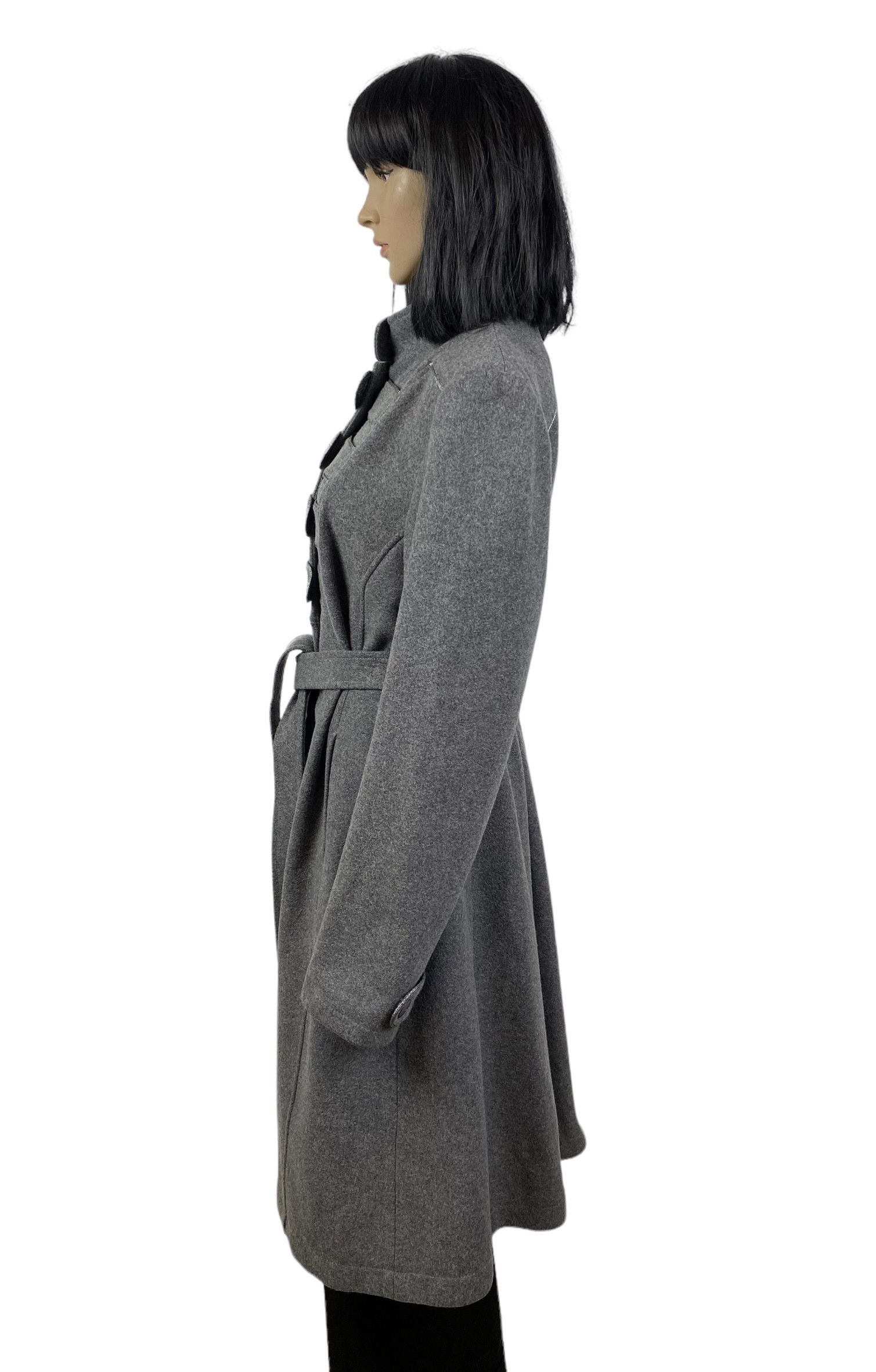 Designer Stella Nova Wool-Cashmere Belted Coat size 42 Size M / US 6-8 / IT 42-44 - 7 Thumbnail