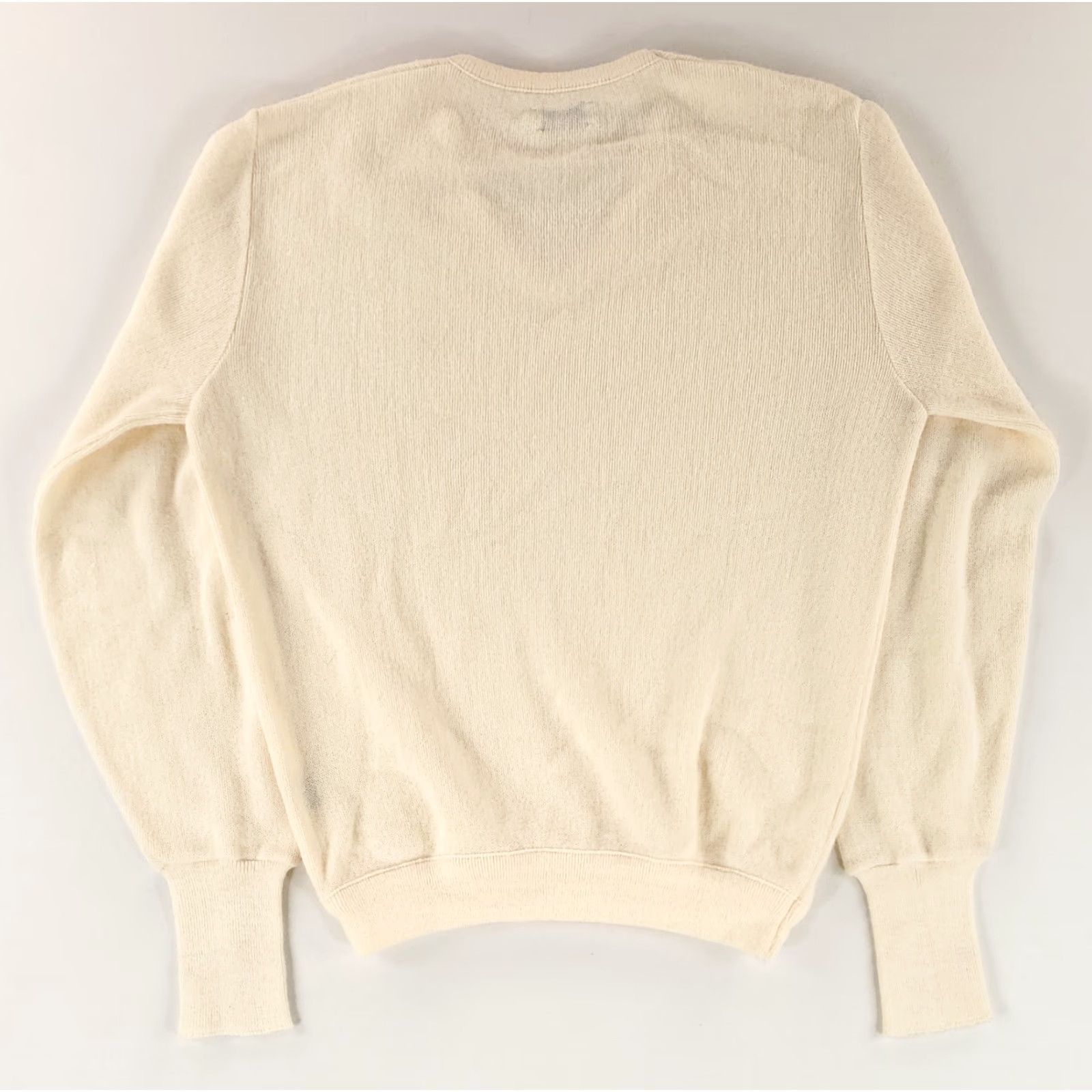 Izod VINTAGE Izod Lacoste Sweater VTG 80s V Neck Long Sleeve Mens M White Cream V Neck Sweater Mens M Size US M / EU 48-50 / 2 - 4 Thumbnail